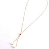 Gold Pearl Tassel Clavicle Necklace